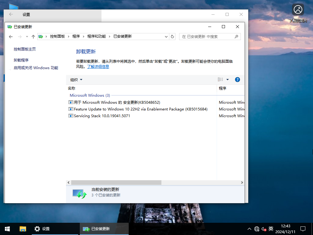 【12.11更新】Windows10 22H2 19045.5247 X64 正式版